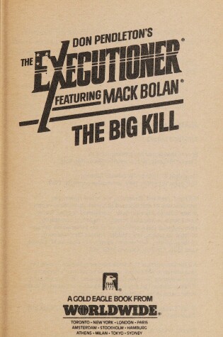 Cover of The Big Kill