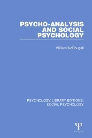 Cover of Psycho-Analysis and Social Psychology