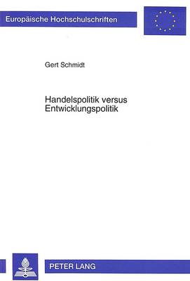 Book cover for Handelspolitik Versus Entwicklungspolitik