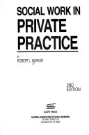 Book cover for Social Work in Private Practice