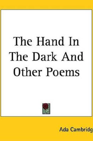 Cover of The Hand in the Dark and Other Poems