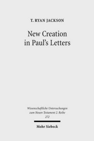 Cover of New Creation in Paul's Letters