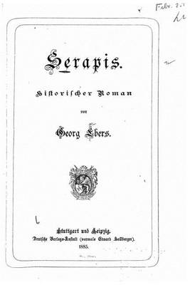 Book cover for Serapis. Historischer roman