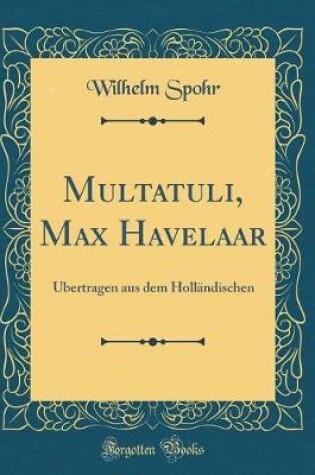 Cover of Multatuli, Max Havelaar