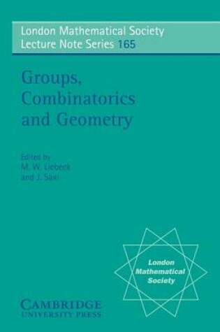 Cover of Groups, Combinatorics and Geometry