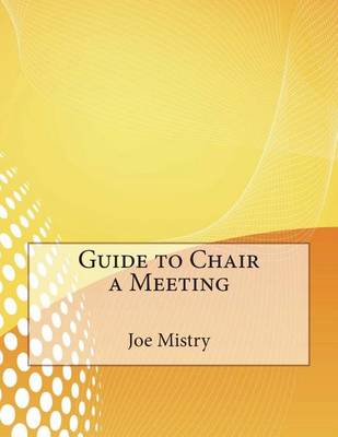 Book cover for Guide to Chair a Meeting