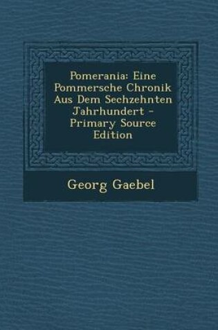 Cover of Pomerania