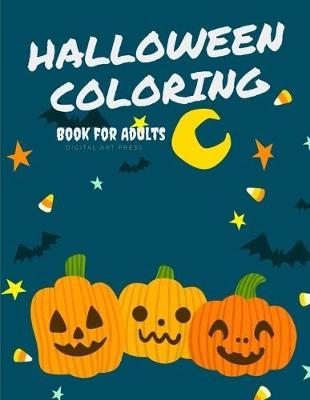 Book cover for Halloween Coloring Book for Adults