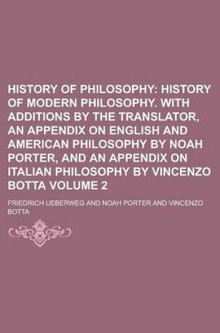 Cover of History of Philosophy Volume 2