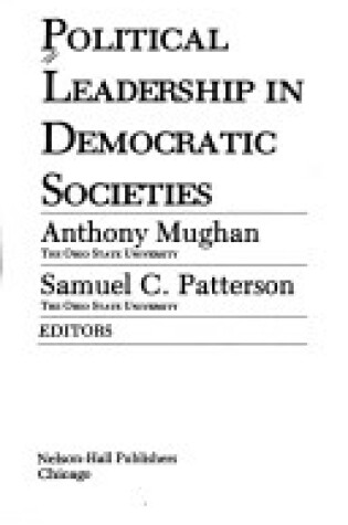 Cover of Political Leadership in Democratic Societies