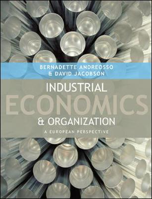 Book cover for Industrial Economics and Organisation