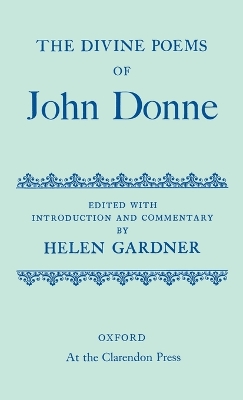 Book cover for The Divine Poems of John Donne