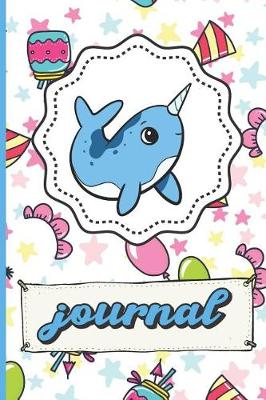 Book cover for Narwhal Birthday Party Journal