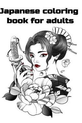 Cover of Japanese coloring book for adults