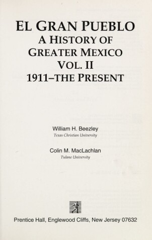 Book cover for El Gran Pueblo