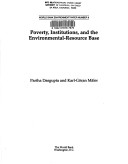 Book cover for World Bank Environment Paper ;