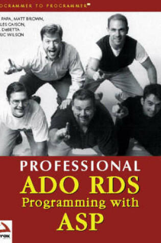 Cover of Professional Ado Rds Programming with Asp