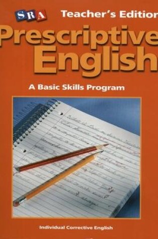 Cover of Prescriptive English, Teacher Edition Book B