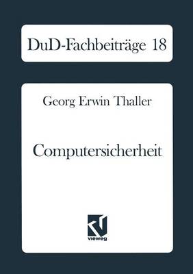 Book cover for Computersicherheit