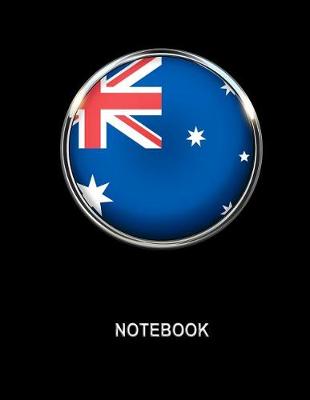 Book cover for Notebook. Australia Flag Cover. Composition Notebook. College Ruled. 8.5 x 11. 120 Pages.