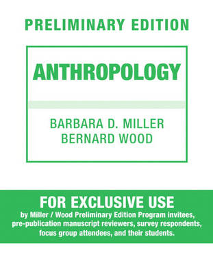 Book cover for Anthropology, Preliminary Edition