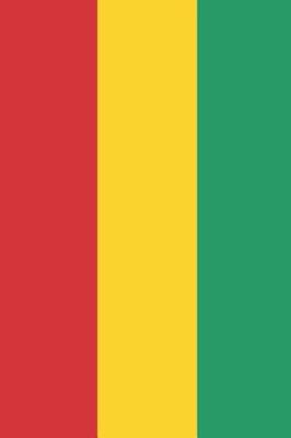 Book cover for Guinea Flag Notebook - Guinean Flag Book - Guinea Travel Journal