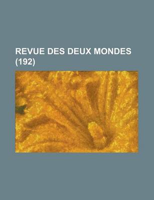 Book cover for Revue Des Deux Mondes (192)