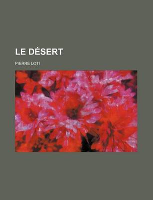 Book cover for Le Desert (23)