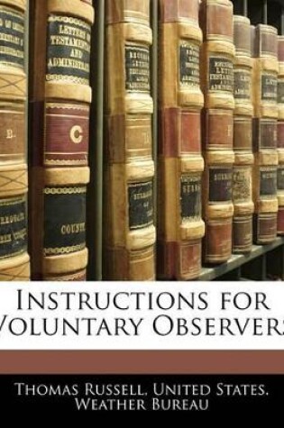 Cover of Instructions for Voluntary Observers