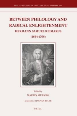 Cover of Between Philology and Radical Enlightenment