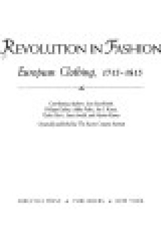 Cover of Revolution in Fashion