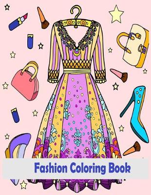 Book cover for fashion coloring book