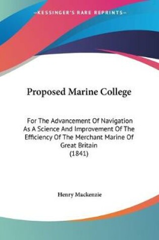 Cover of Proposed Marine College