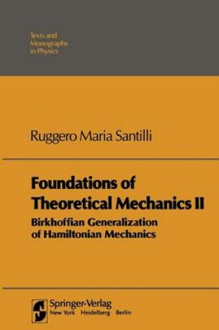Cover of Foundations of Theoretical Mechanics II
