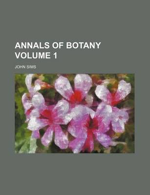 Book cover for Annals of Botany Volume 1