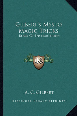 Book cover for Gilbert's Mysto Magic Tricks