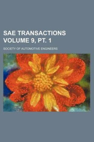 Cover of Sae Transactions Volume 9, PT. 1