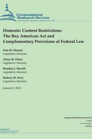 Cover of Domestic Content Restrictions