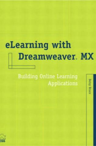 Cover of eLearning with Dreamweaver MX