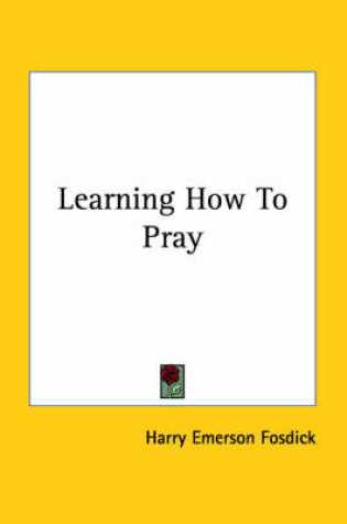 Cover of Learning How to Pray