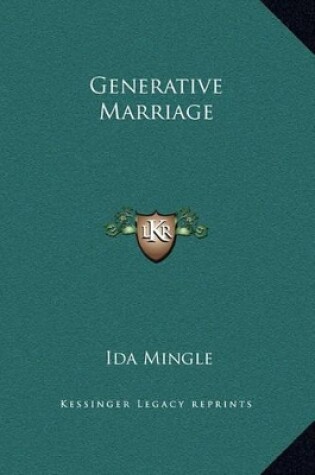 Cover of Generative Marriage