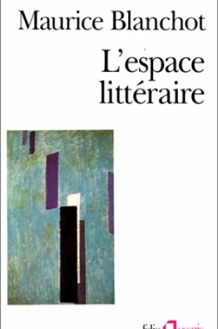 Cover of L'espace litteraire