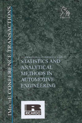 Cover of International Conference on Statistics and Analytical Methods in Automotive Engineering