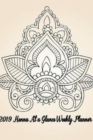 Cover of 2019 Henna at a Glance Weekly Planner