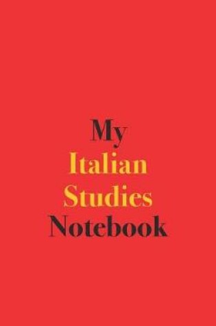 Cover of My Italian Studies Notebook