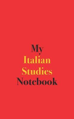 Book cover for My Italian Studies Notebook