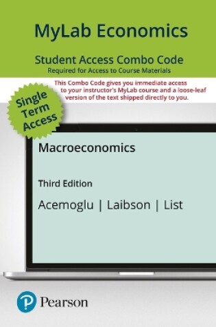 Cover of Mylab Economics with Pearson Etext -- Combo Access Card -- For Macroeconomics