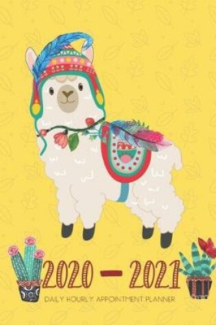 Cover of Daily Planner 2020-2021 Desert Alpacas 15 Months Gratitude Hourly Appointment Calendar