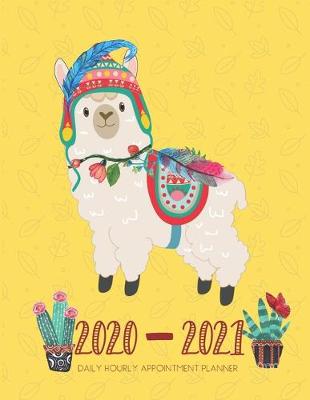 Cover of Daily Planner 2020-2021 Desert Alpacas 15 Months Gratitude Hourly Appointment Calendar