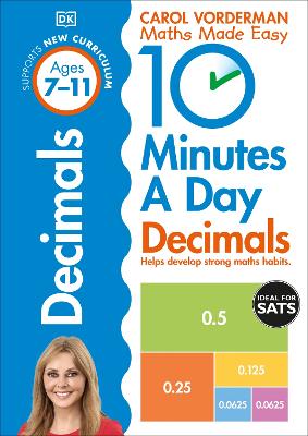 Book cover for 10 Minutes A Day Decimals, Ages 7-11 (Key Stage 2)